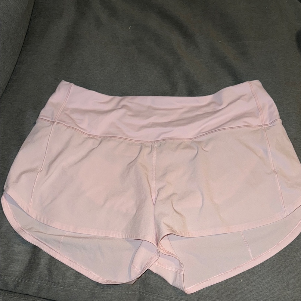 Lululemon Women's Speed Up High-Rise Lined Short 4" Pink Athletic Shorts size 12